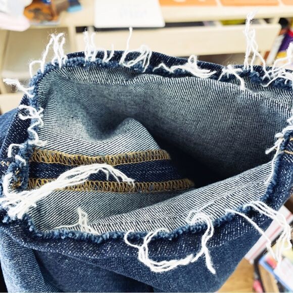 J Crew | Billie Demi Boot Crop Jeans S 27 Distressed Hem - Picture 9 of 14